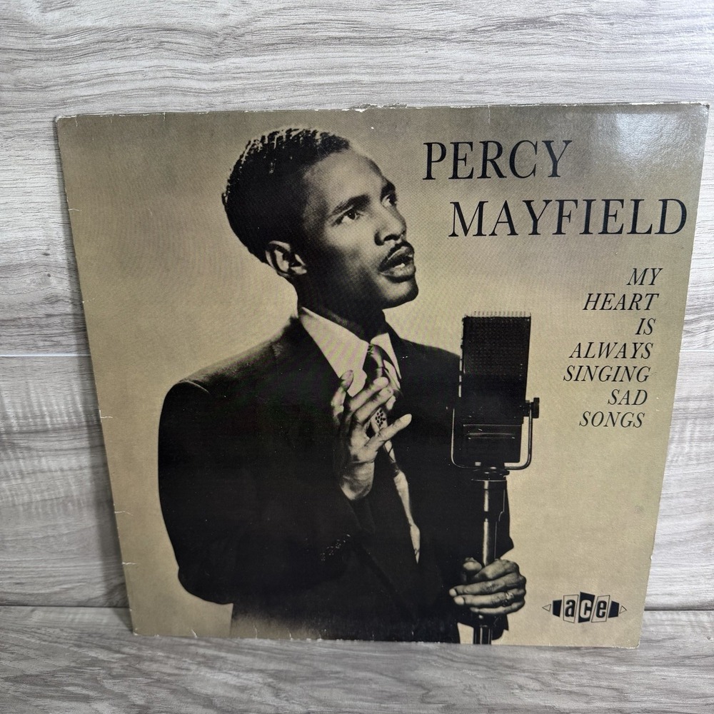 Percy Mayfield‎ Vinyl My Heart Is Always Singing Sad Songs-1985-Blues Record